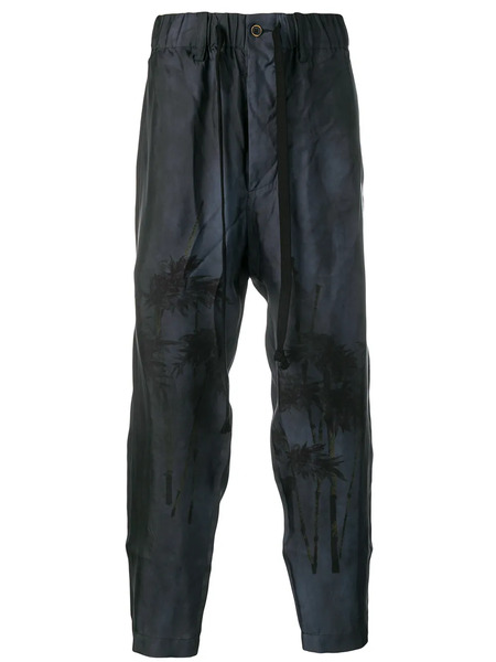  Uma Wang Printed Trousers - Blue 