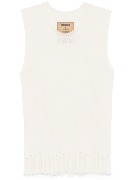  Uma Wang Ribbed-knit Vest - Neutrals 