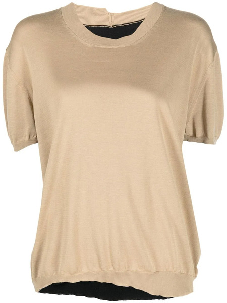  Uma Wang Round-neck Knit Top - Neutrals 