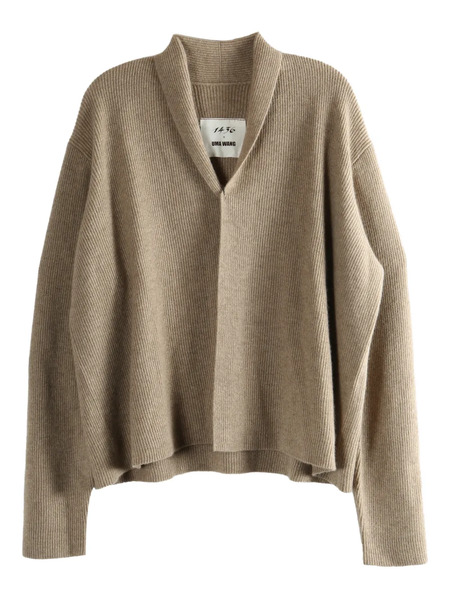  Uma Wang X 1436 Open-front Cardigan - Neutrals 