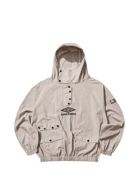  Umbro Hooded Flap-pocket Jacket - Neutrals 