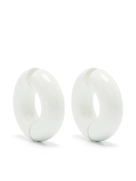  Uncommon Matters Large Strato Chunky-hoop Earrings - White 
