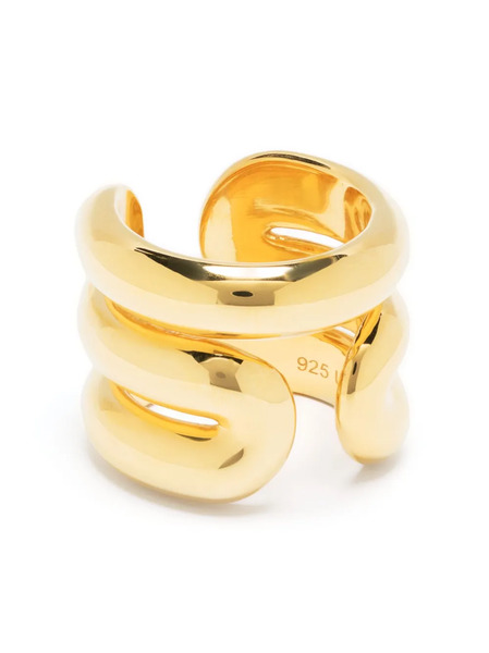 Uncommon Matters Torrent Sculpted-design Ring - Gold 