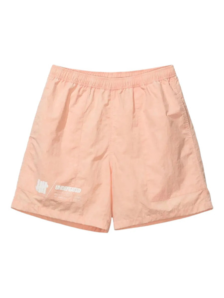 Undefeated Logo-print Tie-dye Shorts - Orange 