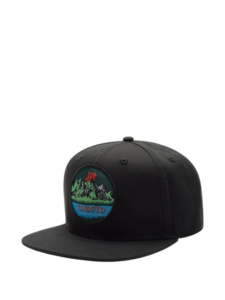  Undefeated Mountain-scene Patch Snapback Cap - Black 