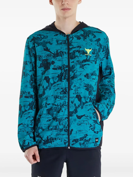  Under Armour Project Rock Iso Tide Jacket - Blue 