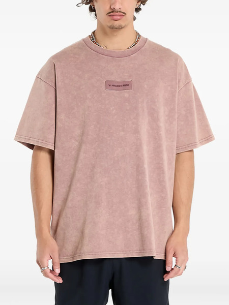  Under Armour Project Rock Patch T-shirt - Pink 