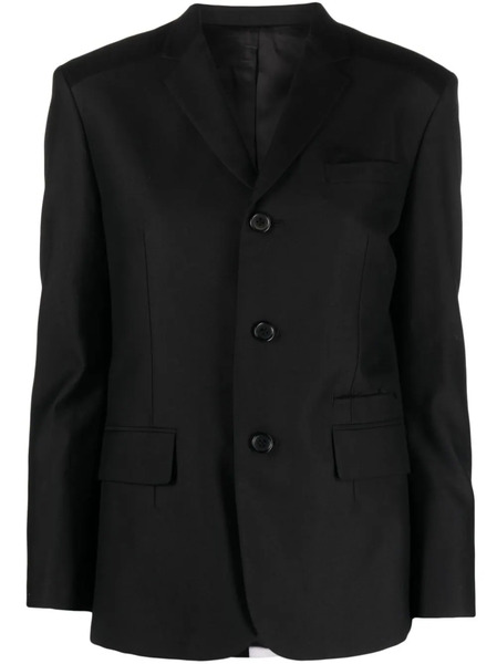  Undercover Bead-appliqué Wool Blend Blazer - Black 