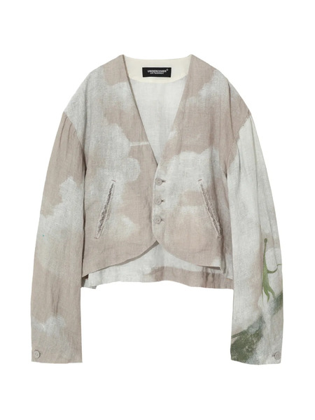  Undercover Button Printed Jacket - Neutrals 
