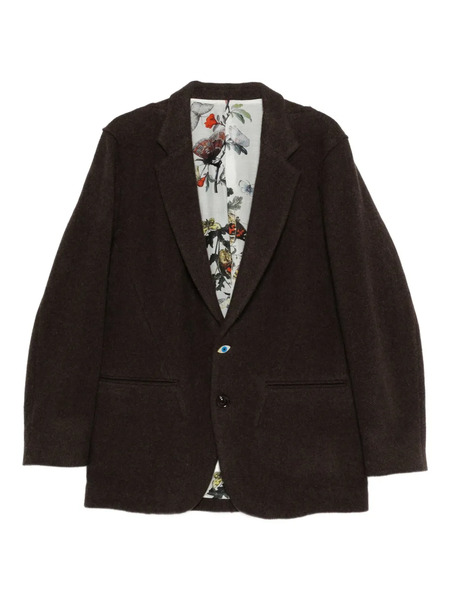  Undercover Button Single-breasted Blazer - Brown 