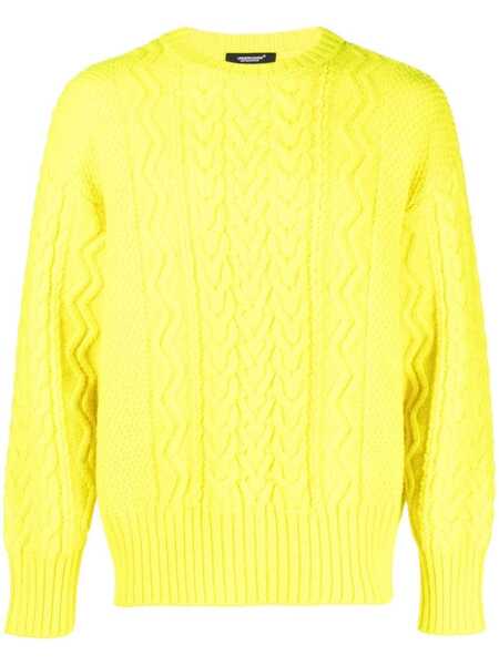  Undercover Cable-knit Jumper - Yellow 
