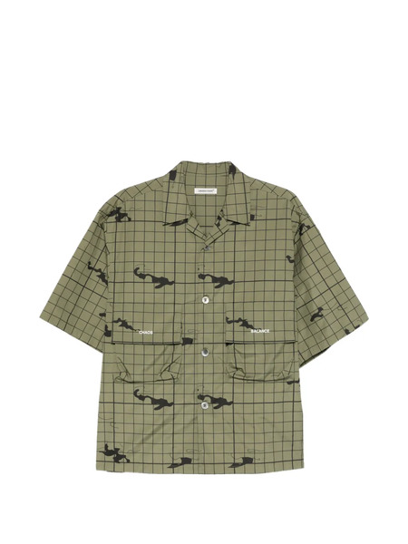  Undercover Checked-pattern Shirt - Green 