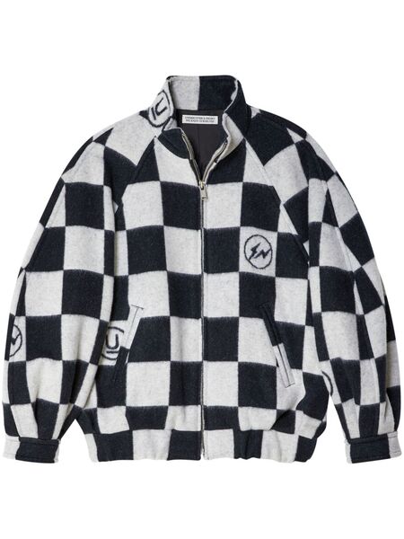  Undercover Checkerboard-print Blouson Jacket - Black 