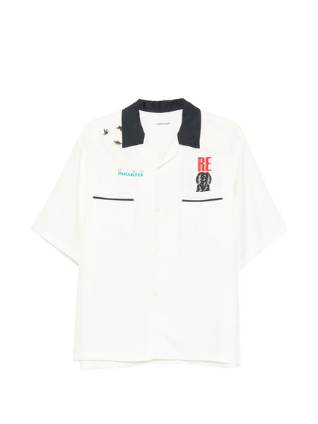  Undercover Contrast-collar Shirt - Neutrals 