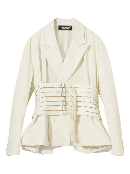  Undercover Double-breasted Blazer - White 