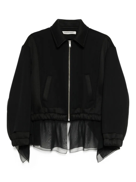  Undercover Elastic-waist Zip-front Jacket - Black 