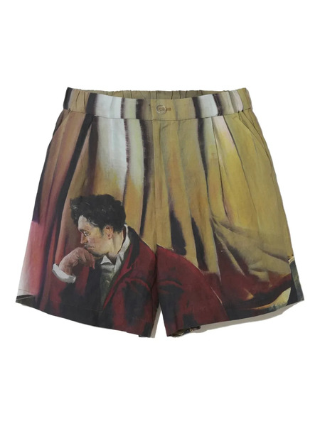  Undercover Elasticated Printed Shorts - Neutrals 