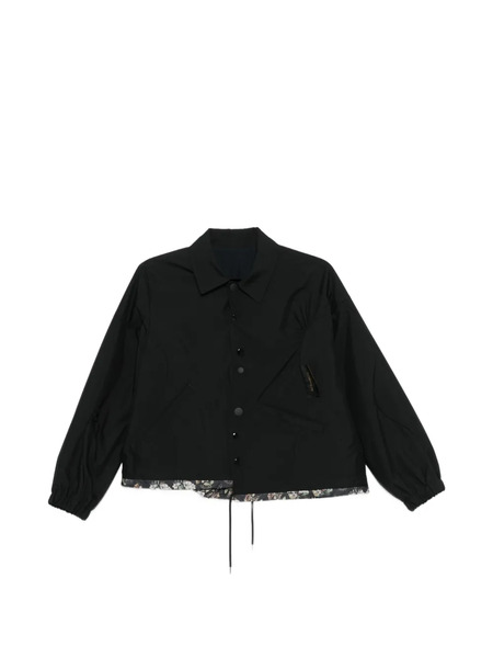  Undercover Floral Trim Jacket - Black 