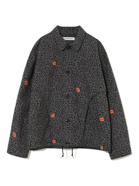  Undercover Leopard-print Jacket - Grey 