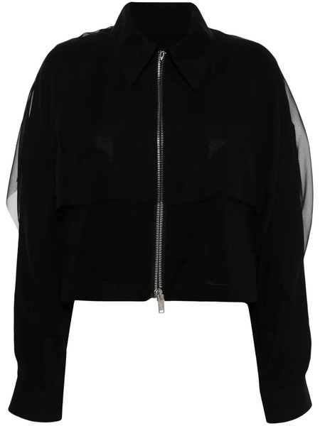  Undercover Logo-patch Layered Jacket - Black 