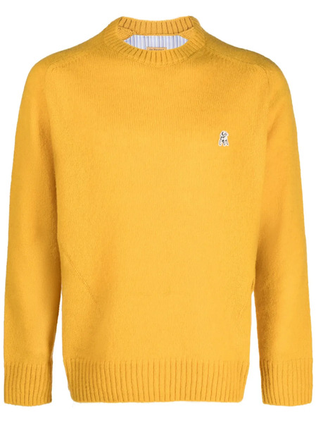  Undercover Logo-patch Wool Jumper - Yellow 