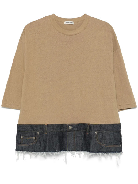  Undercover Panelled T-shirt - Neutrals 