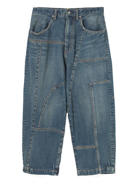  Undercover Patchwork Cotton Trousers - Blue 