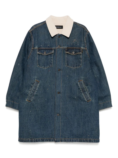  Undercover Single-breasted Coat - Blue 