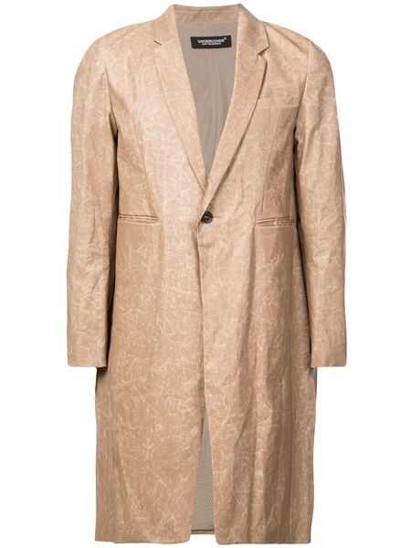  Undercover Single Breasted Coat - Brown 