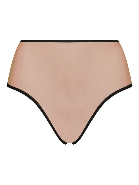  Undress Code In The Clouds High-waisted Mesh Panties - Neutrals 