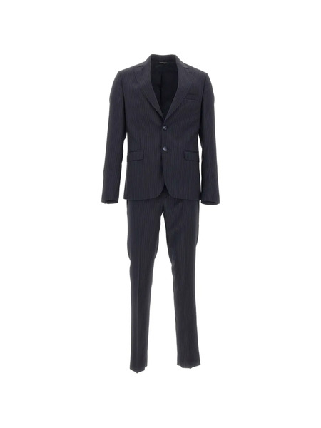  Ungaro Pinstripe-pattern Suit - Blue 