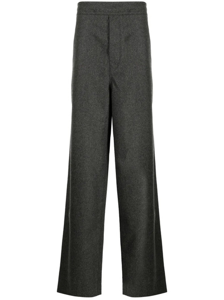  Uniforme Drawstring-fastening Straight-leg Trousers - Grey 