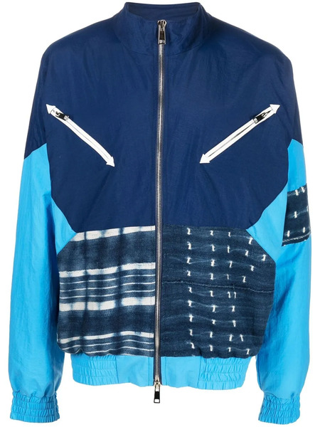  United Rivers Patchwork Zipped Jacket - Blue 