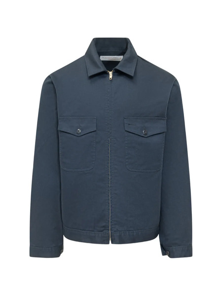  Universal Overall Zipped Shirt Jacket - Blue 
