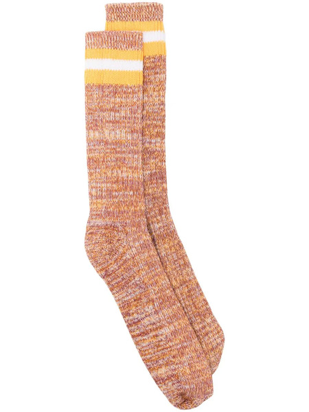  Universal Works Everyday Stripe Socks - Yellow 