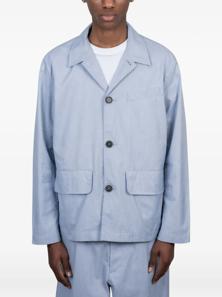  Universal Works Franck Buttoned Flap-pocket Jacket - Blue 