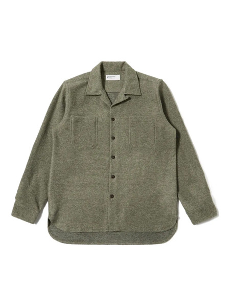  Universal Works Patch-pocket Button-cuff Shirt - Green 
