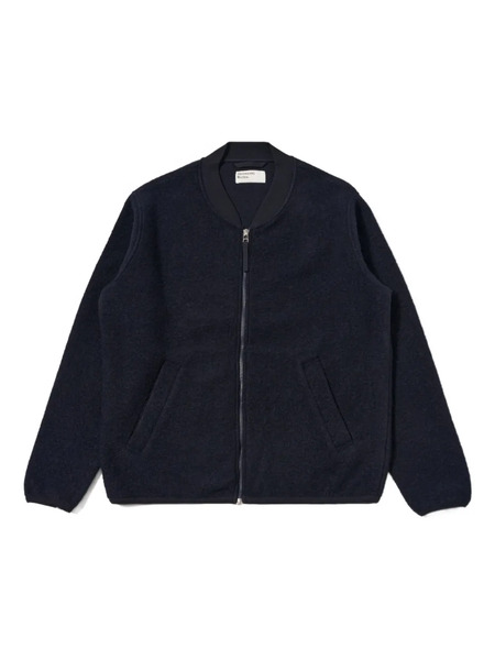  Universal Works Zip-front Bomber Jacket - Blue 