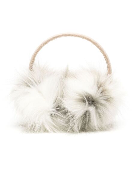  Unreal Fur Faux-fur Earmuffs - Neutrals 
