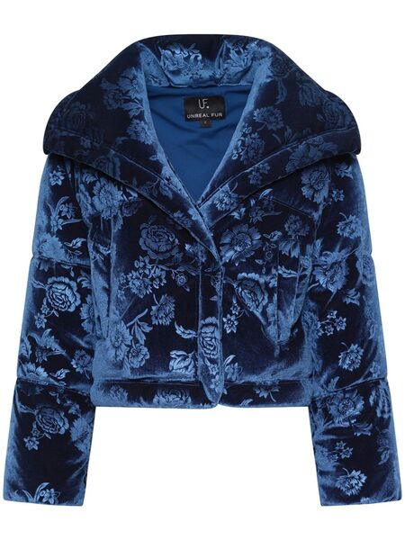  Unreal Fur La Chanson Puffer Jacket - Blue 