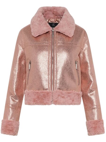  Unreal Fur Métallique Jacket - Pink 