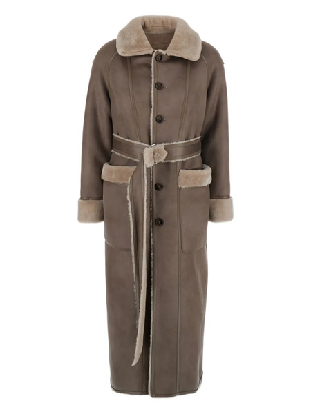  Urbancode Belted Buttoned Coat - Neutrals 