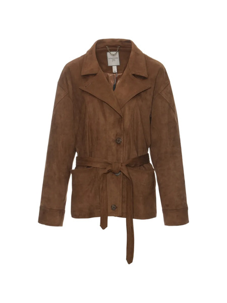  Urbancode Belted Patch-pockets Jacket - Brown 