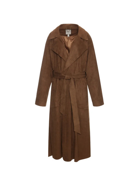  Urbancode Faux-suede Trenchcoat - Brown 