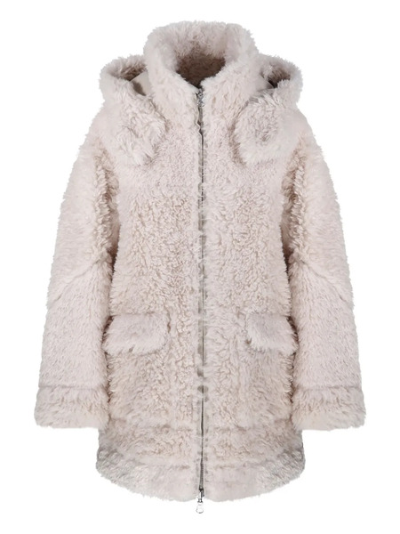  Urbancode Reversible Hooded Fleece-lined Coat - Neutrals 