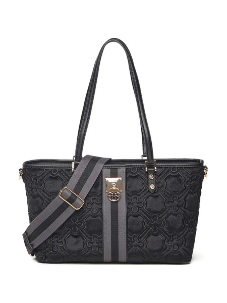  V°73 Cate Quilted-effect Tote Bag - Black 