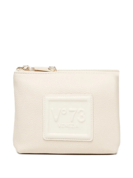  V°73 Embossed-logo Pouch - Neutrals 
