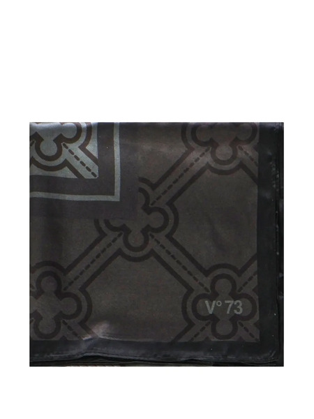 V°73 Geometric-pattern Scarf - Grey 