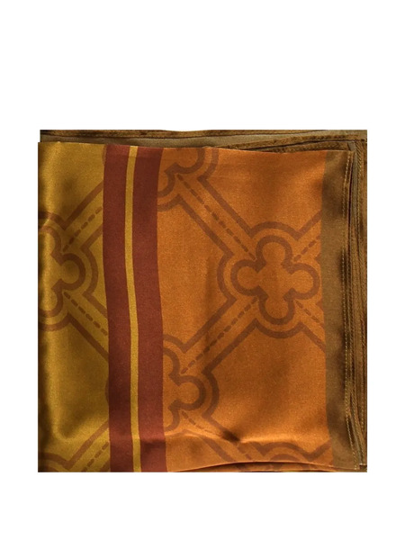  V°73 Geometric-pattern Scarf - Orange 