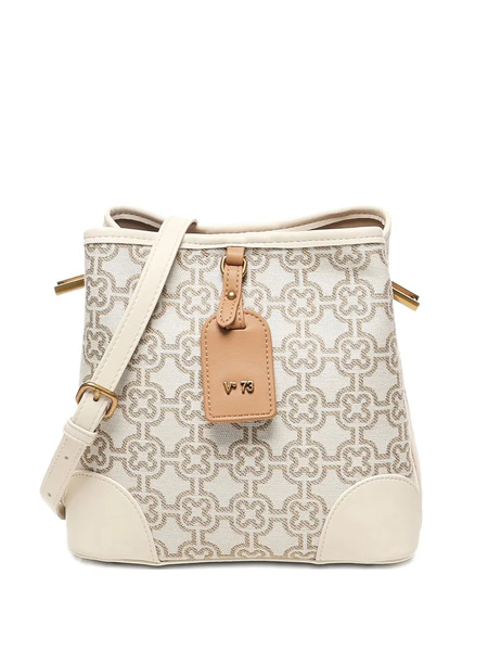  V°73 Harriet Monogram Bucket Bag - Grey 